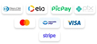 Logos das formas de pagamento aceitas
